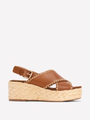 Cross Strap Espadrille-Tan