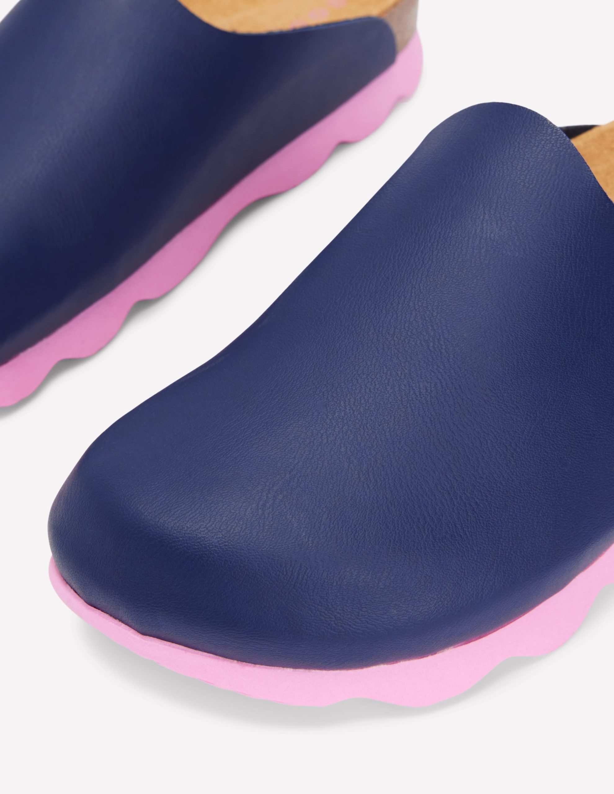 Lyla Colour Block Clogs-Navy/Soft Pink - Image 4