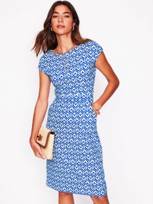 Florrie Jersey Dress-Gallery Blue. Ivy Trellis