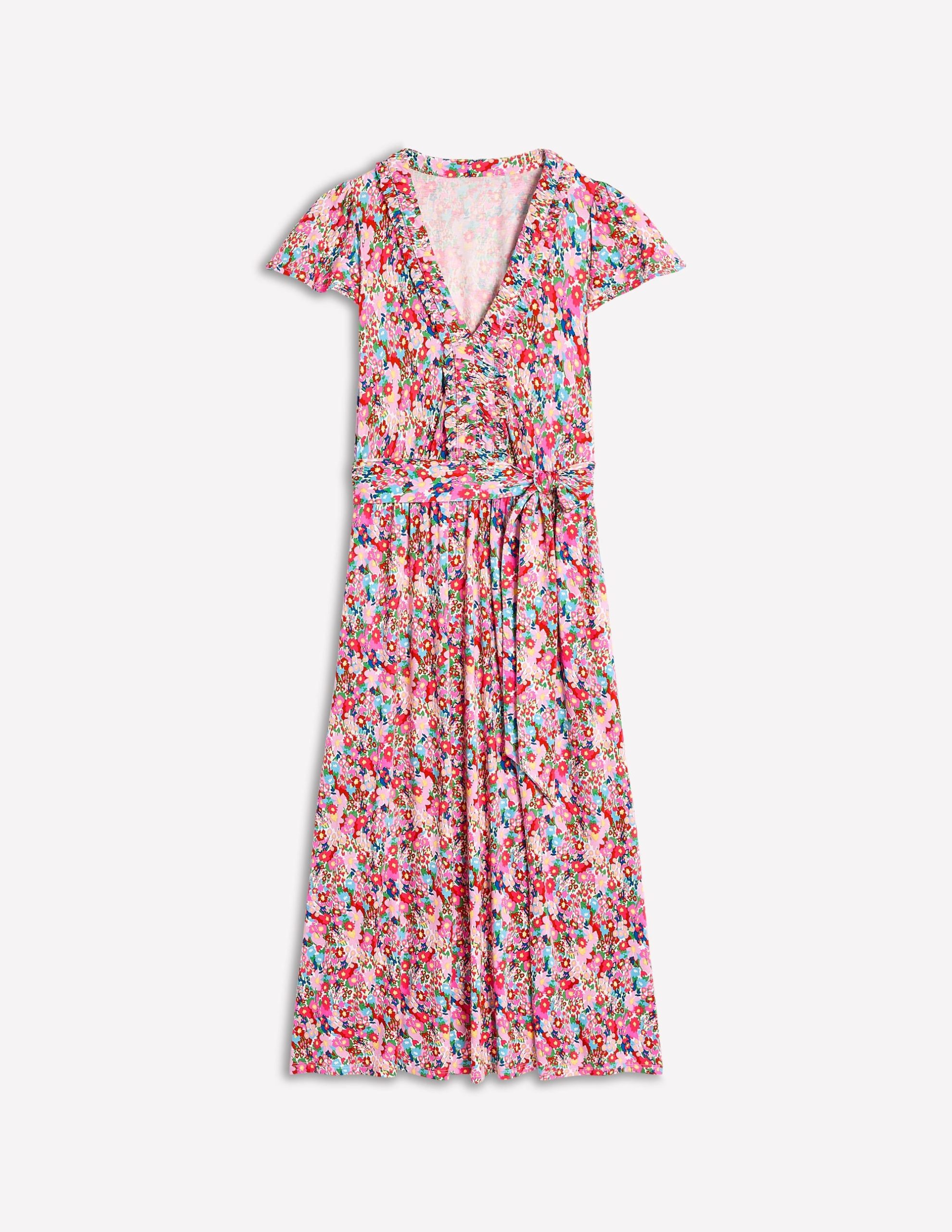 Nicola Jersey Tea Dress-Multi. Wildflower Garden - Image 6