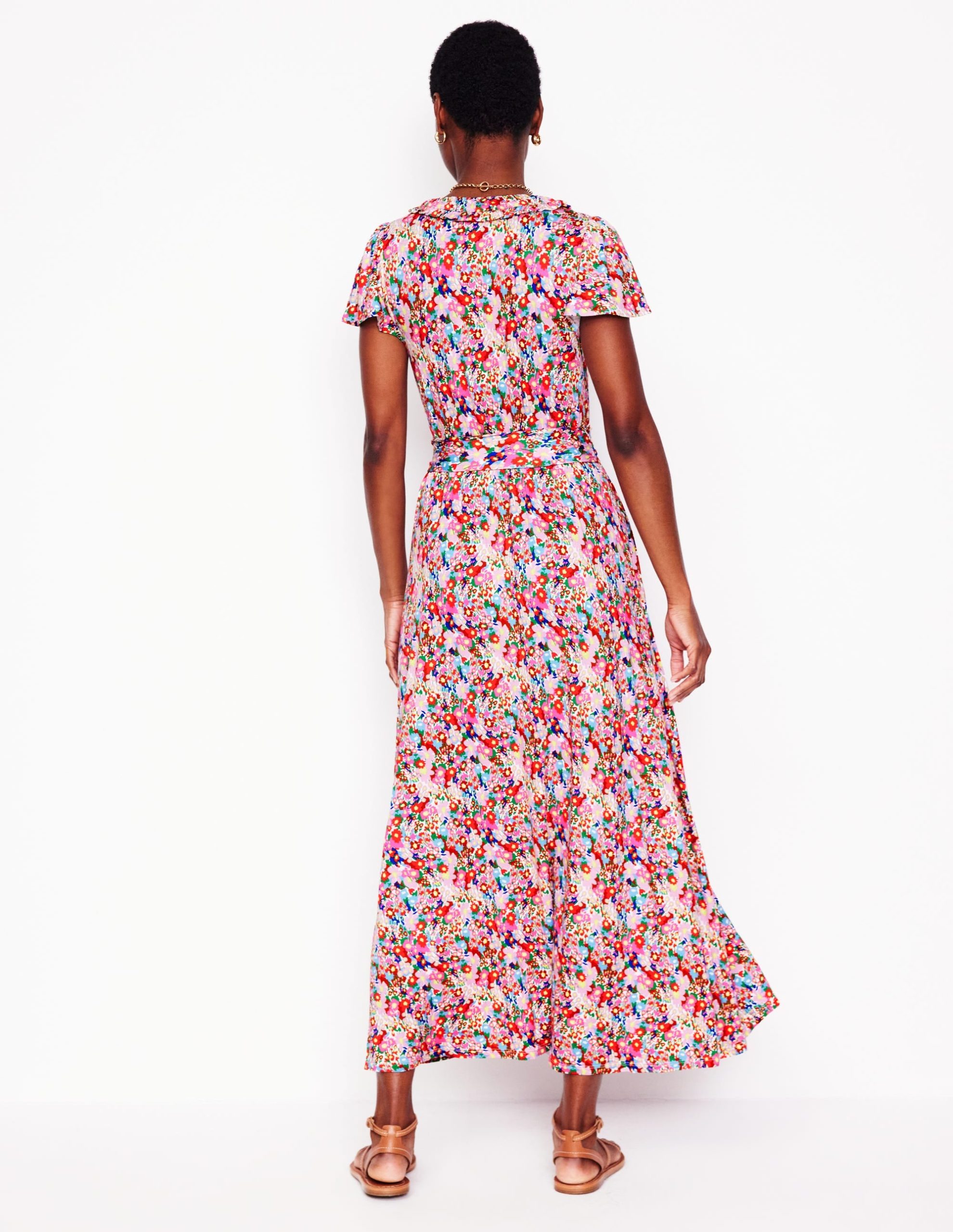 Nicola Jersey Tea Dress-Multi. Wildflower Garden - Image 5