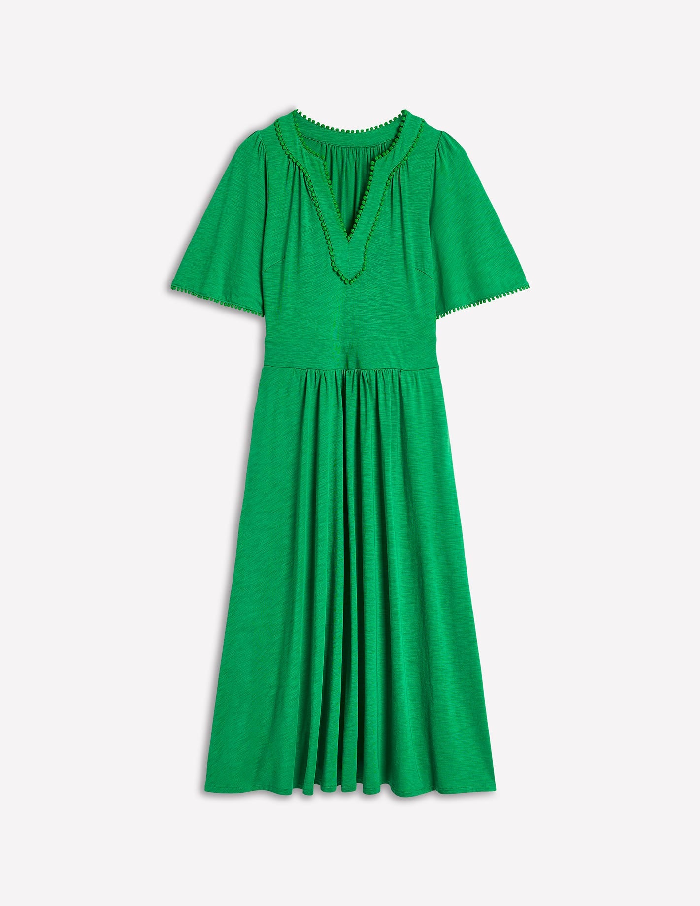 Maddie Trim Jersey Dress-Paradise Green - Image 5