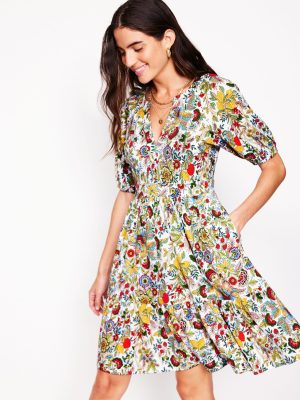 Piper Short Jersey Dress-Multi. Citrus Vine