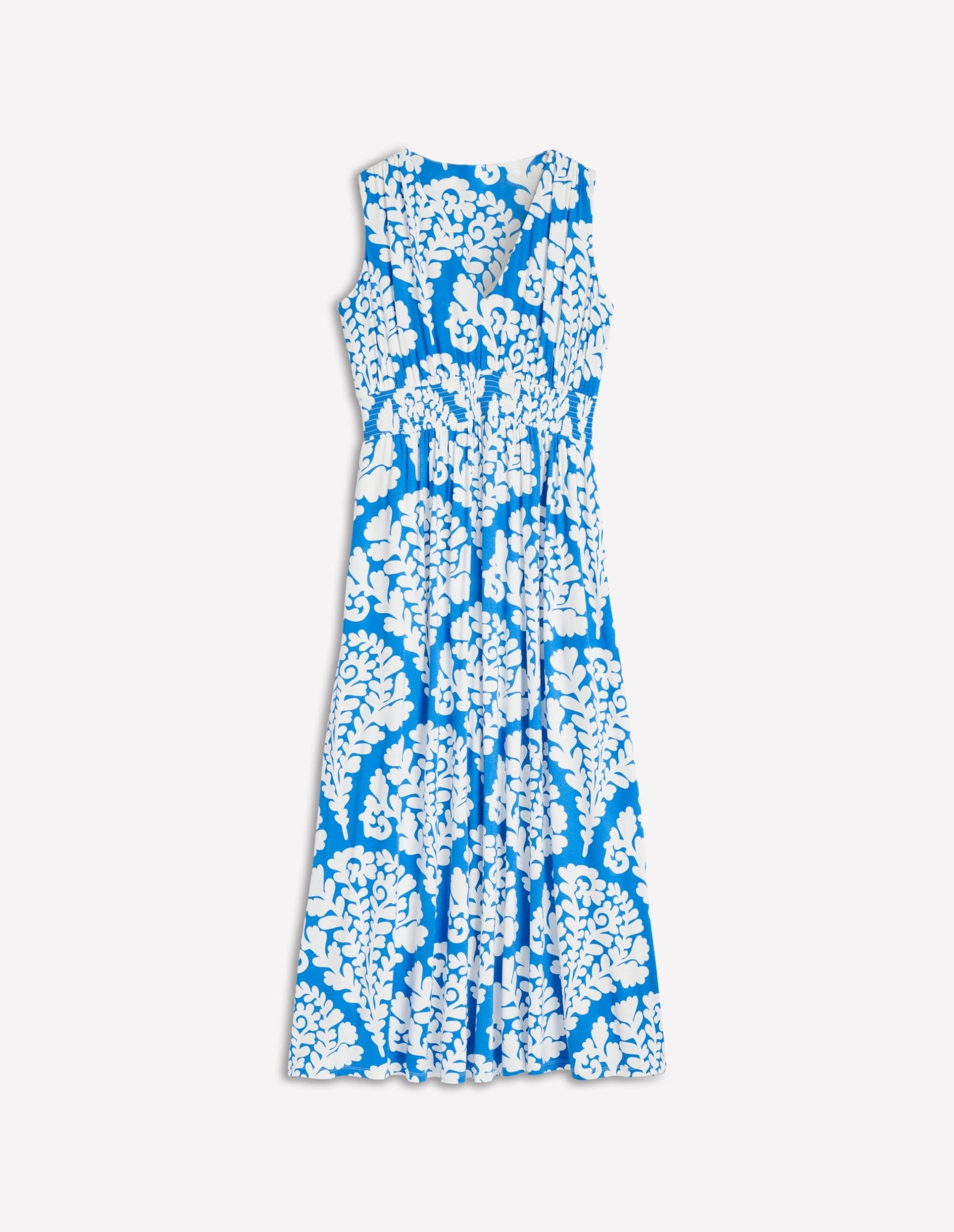 Paloma Jersey Maxi Dress-Cerulean Blue. Blossomy - Image 5