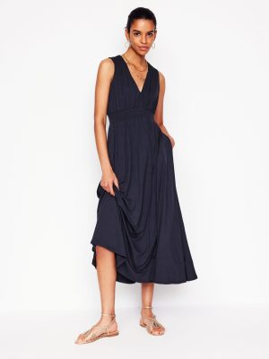Paloma Jersey Maxi Dress-Navy