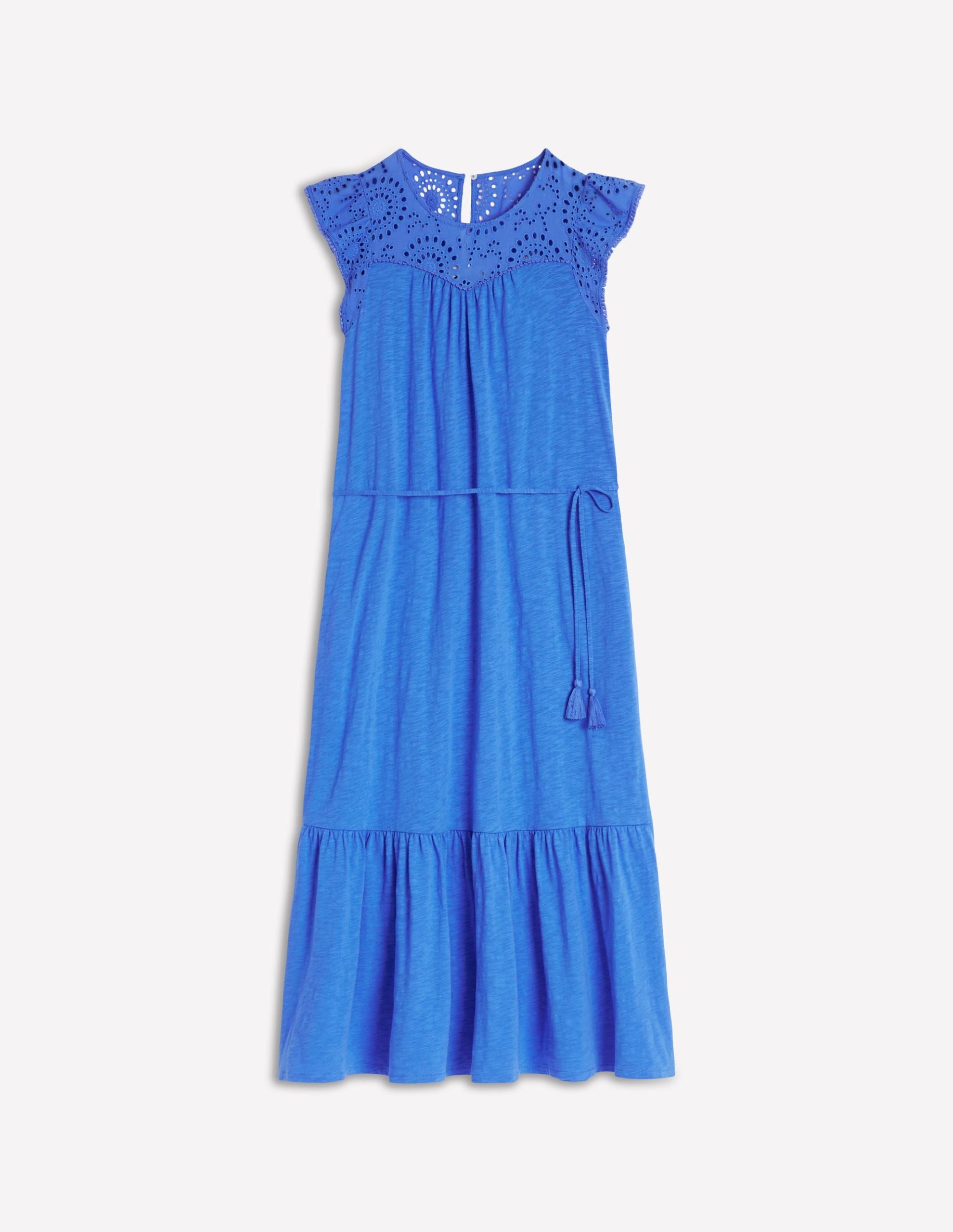 Juliet Broderie Midi Dress-Gallery Blue - Image 5