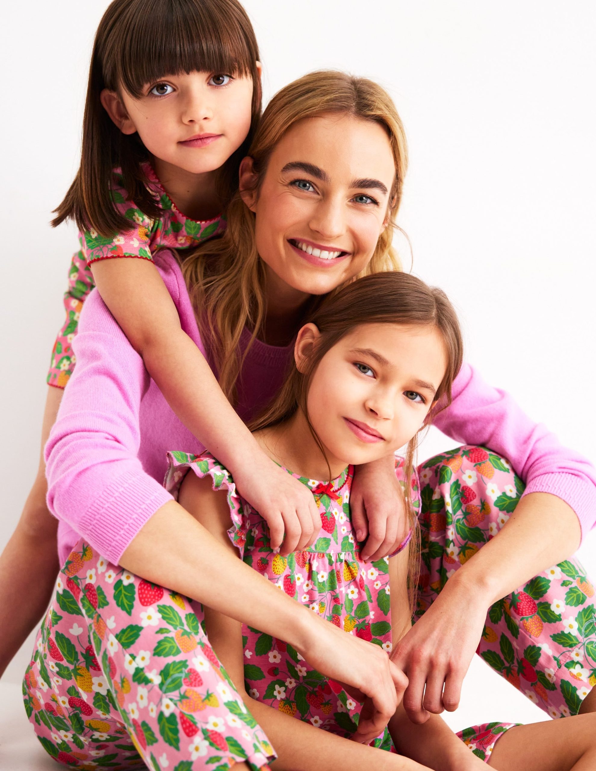 Cotton Sateen Pajama Trousers-MeadowsweetPink Fruit Paradise - Image 6