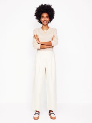 Bloomsbury Cotton Pants-Off White