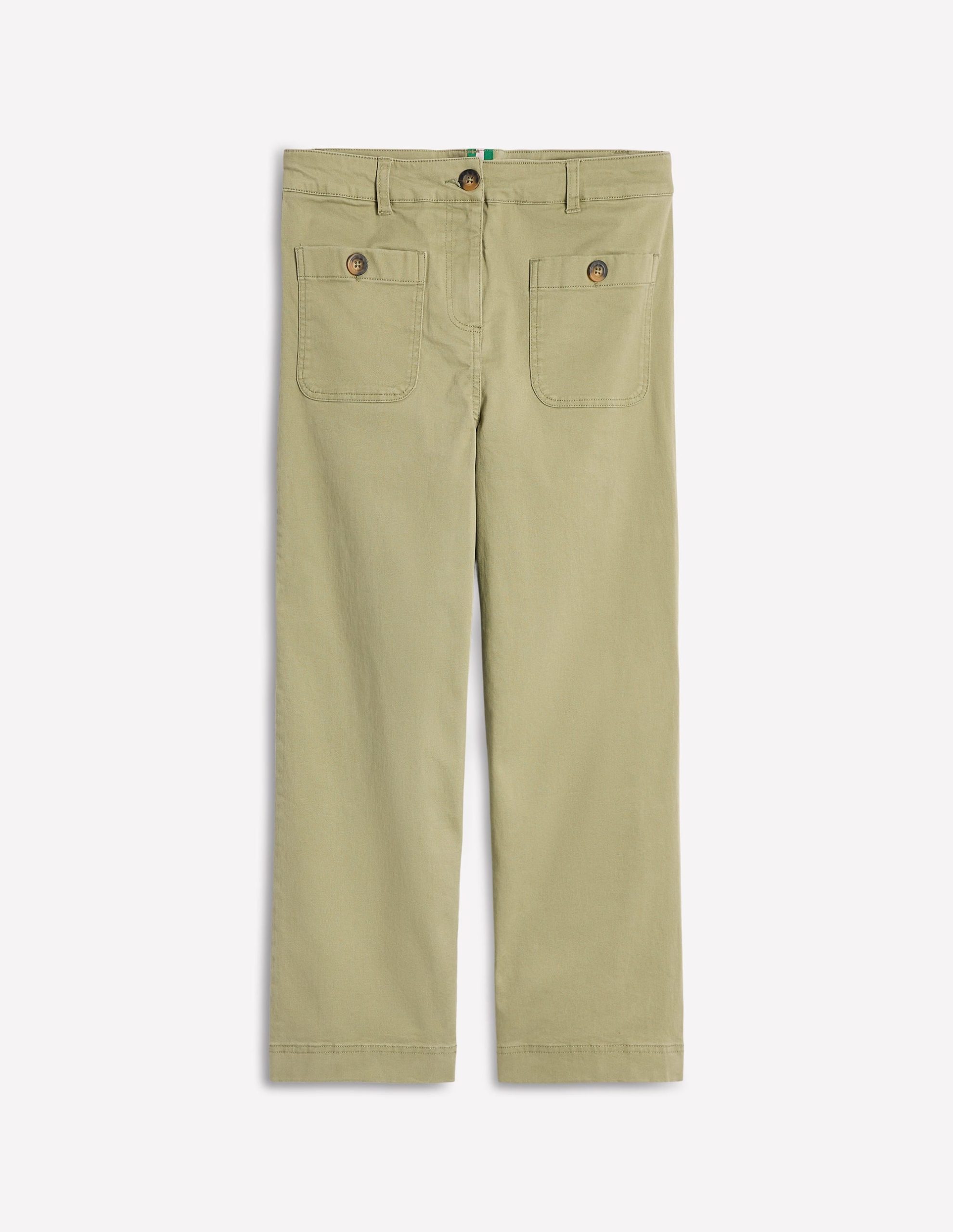 Patch Pocket Crop Chino-Larch Green - Image 6