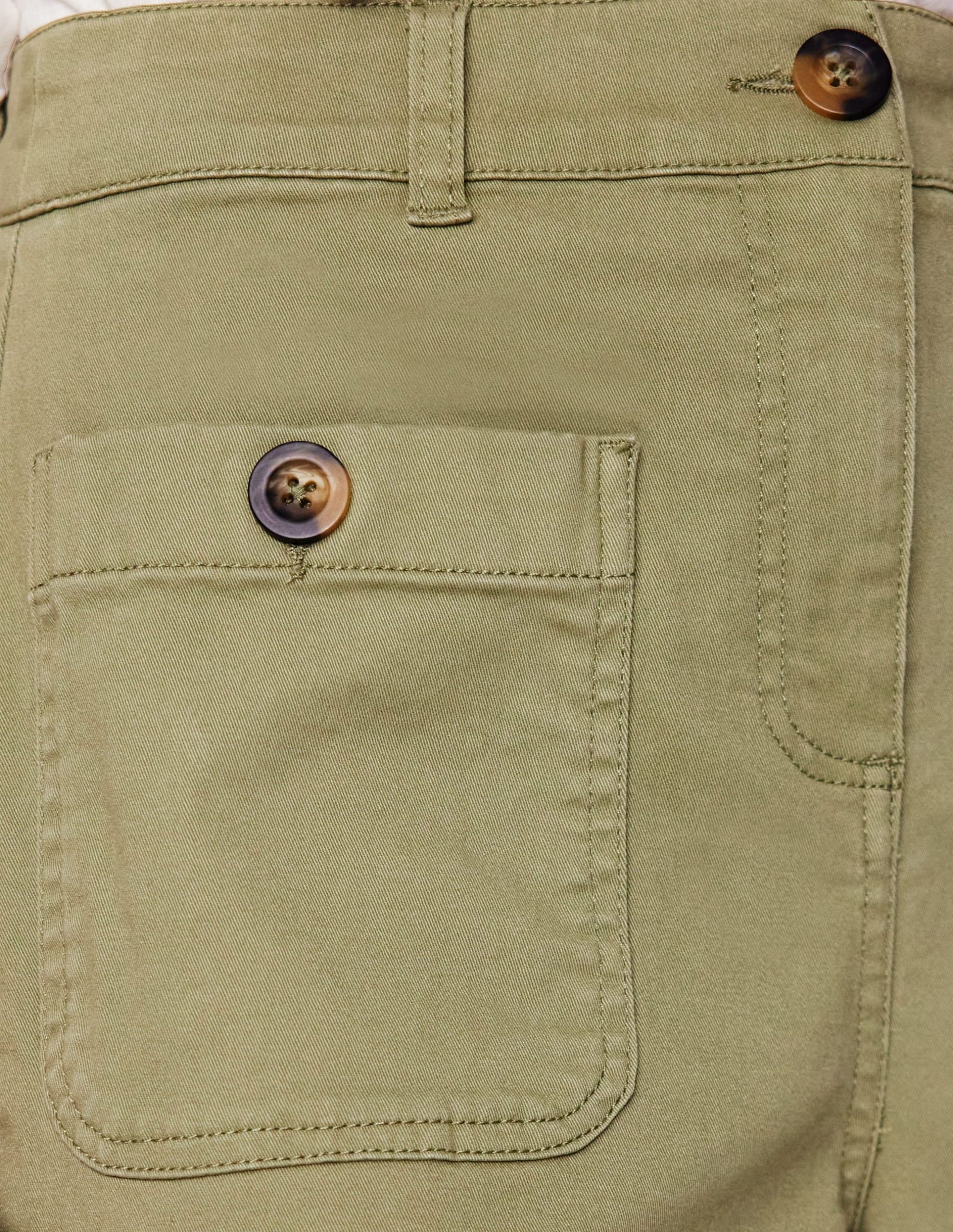 Patch Pocket Crop Chino-Larch Green - Image 5