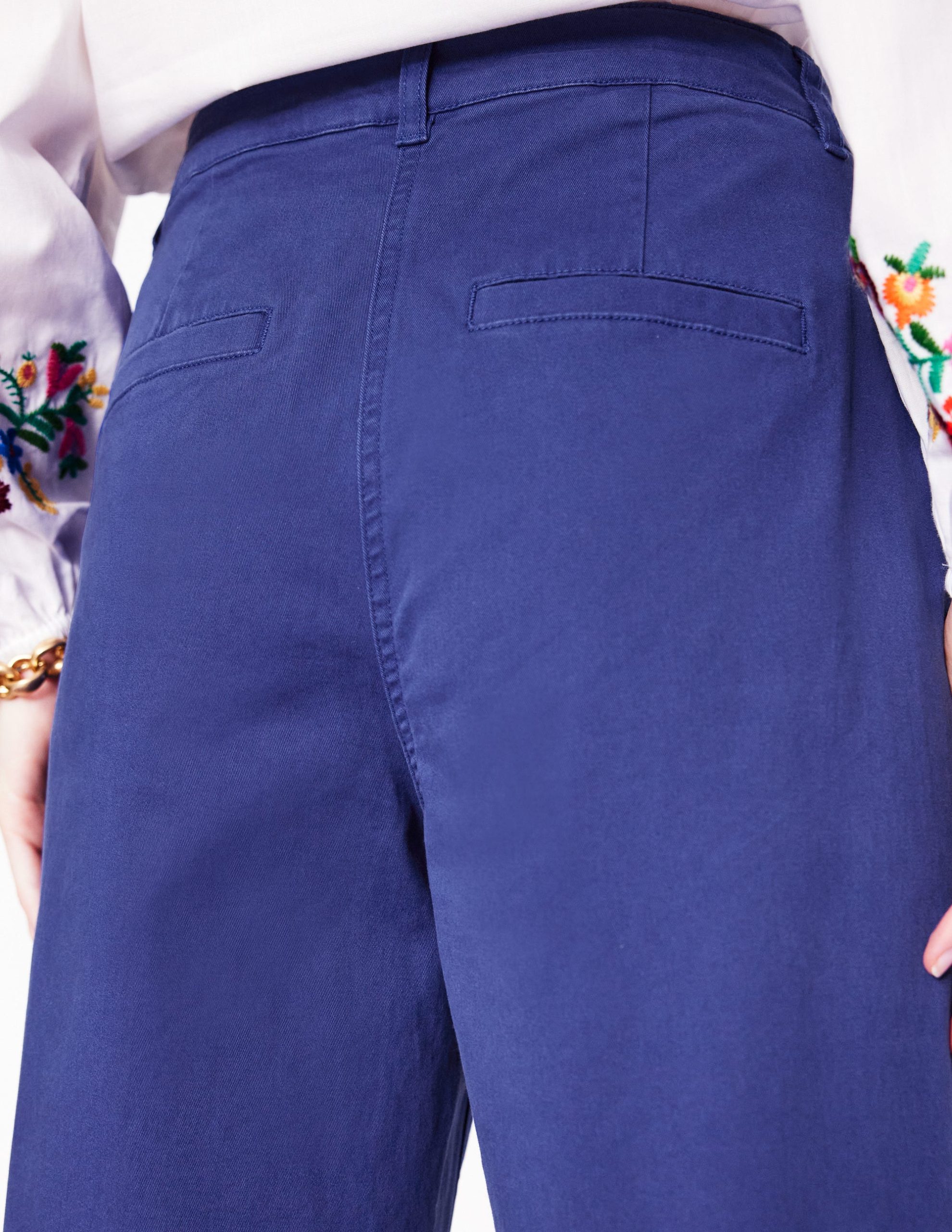 Patch Pocket Crop Chino-Starboard Blue - Image 2