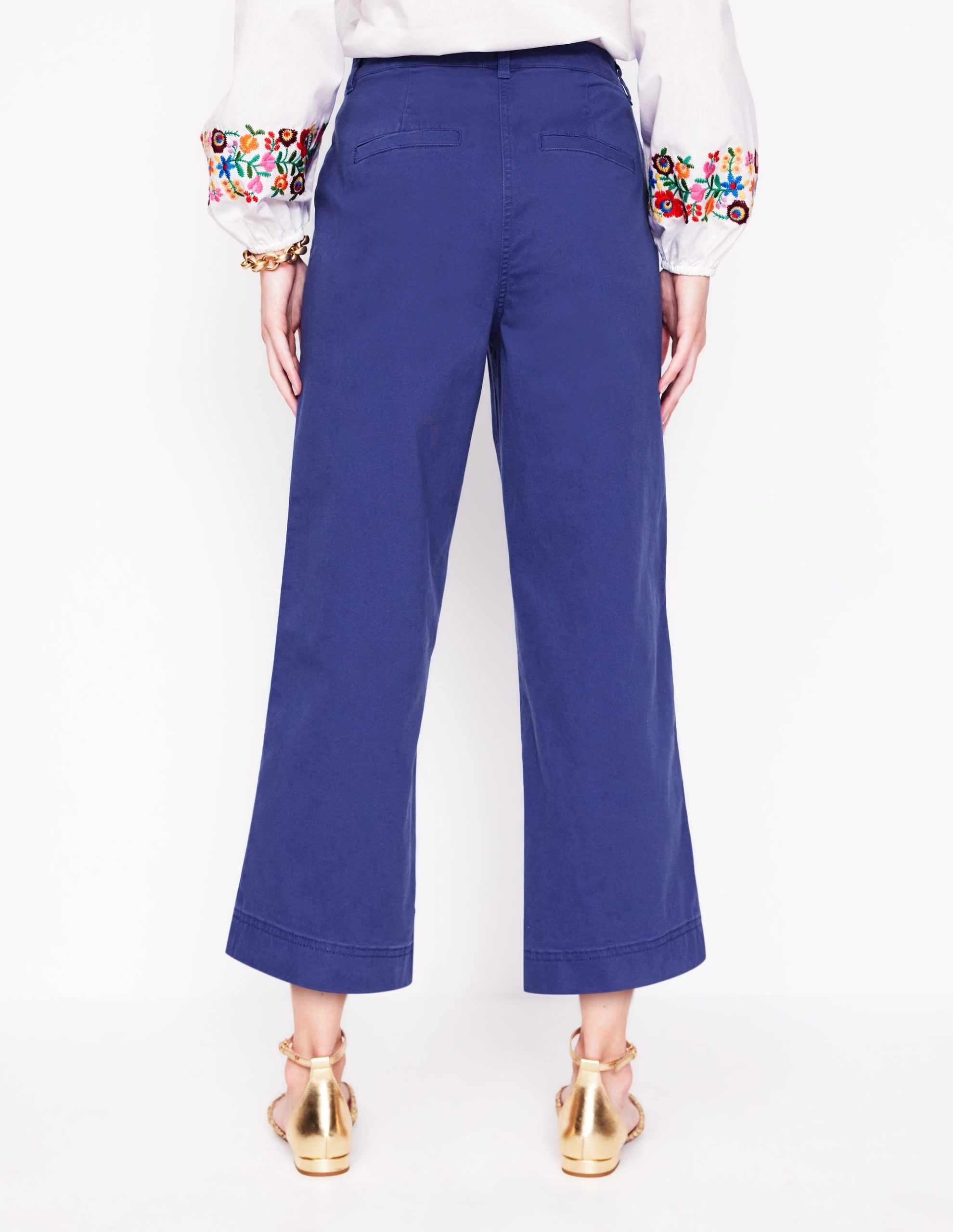 Patch Pocket Crop Chino-Starboard Blue - Image 3