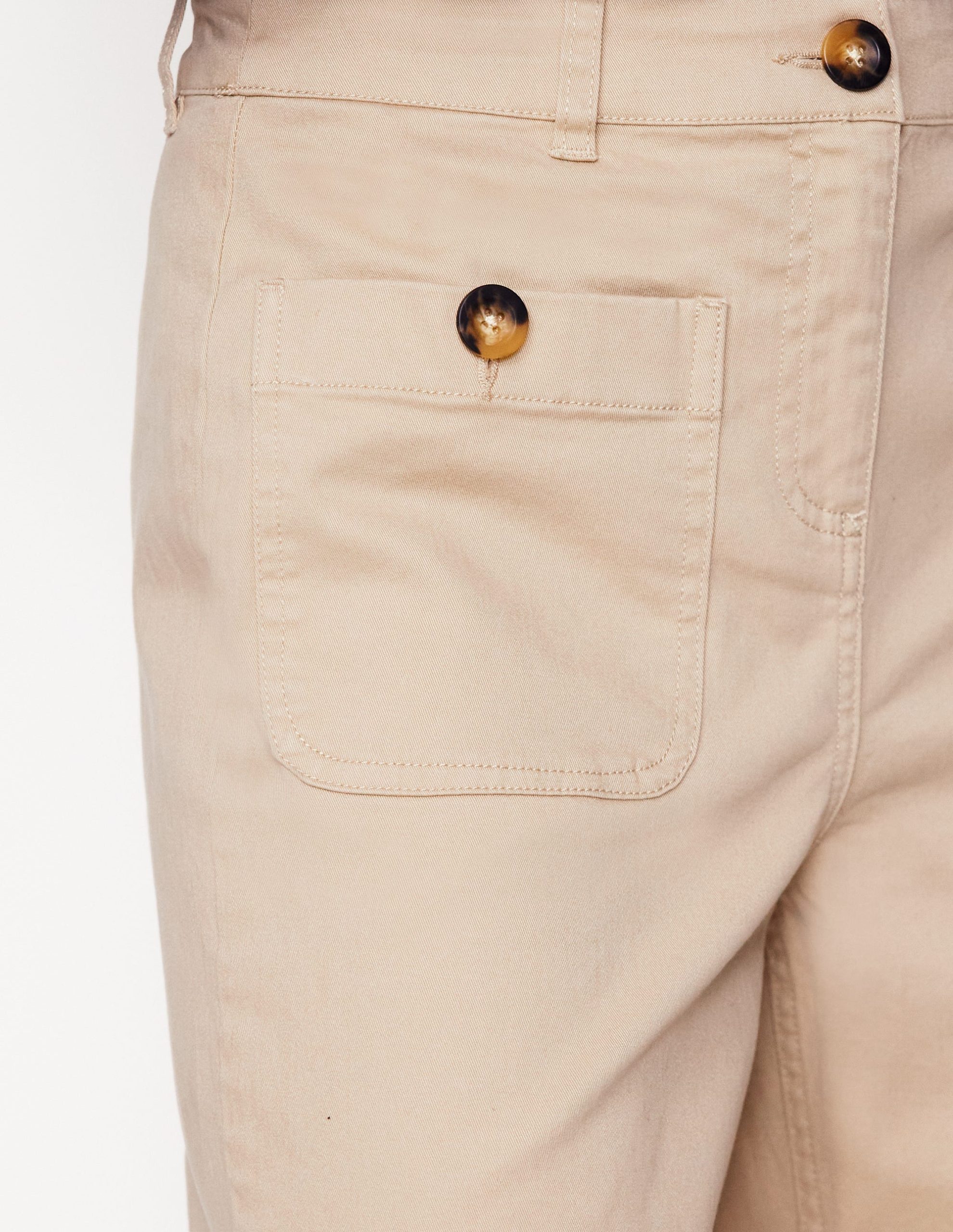 Patch Pocket Crop Chino-Oatmeal - Image 5