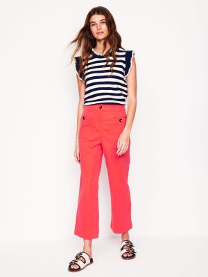 Patch Pocket Crop Chino-Jam Red