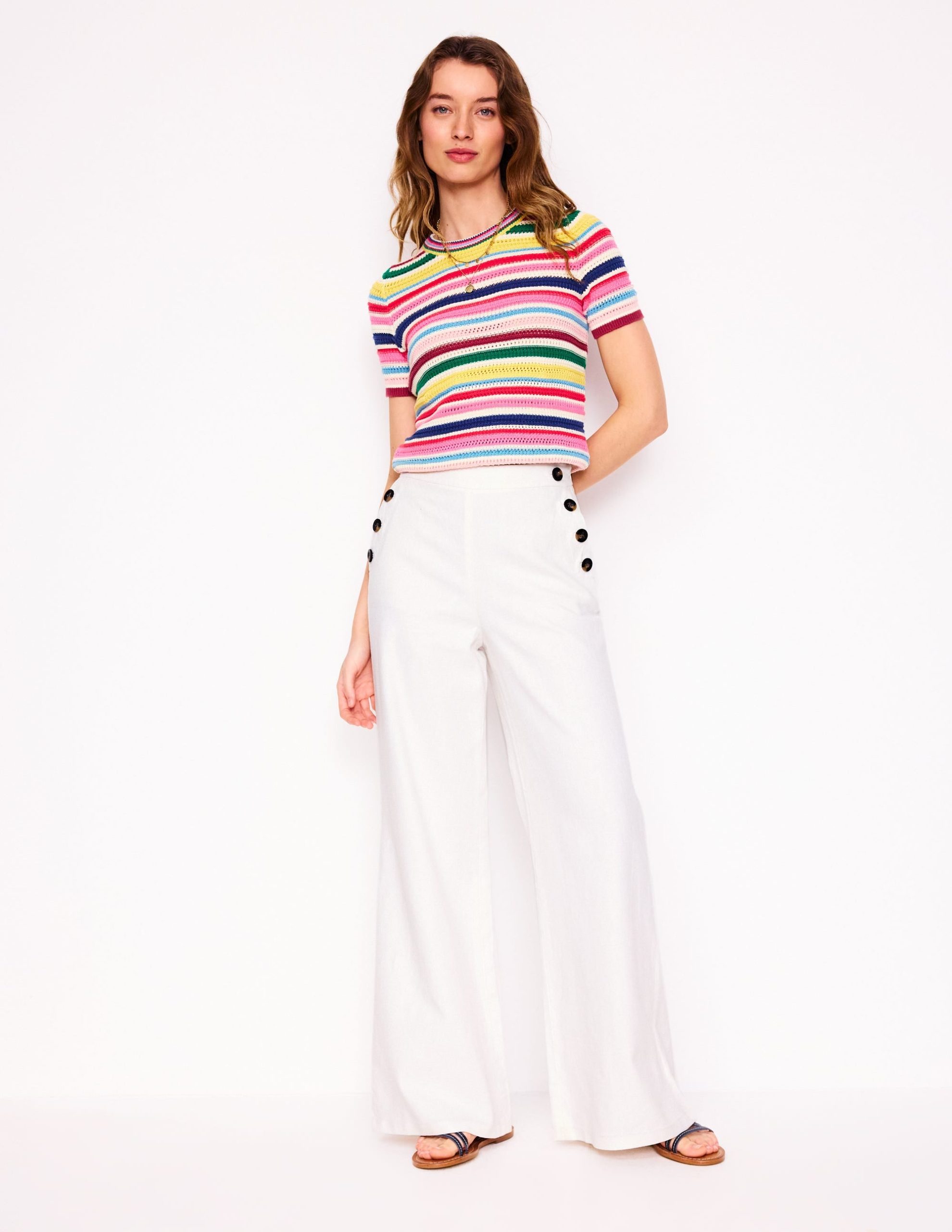 Greenwich Sailor Trousers-White