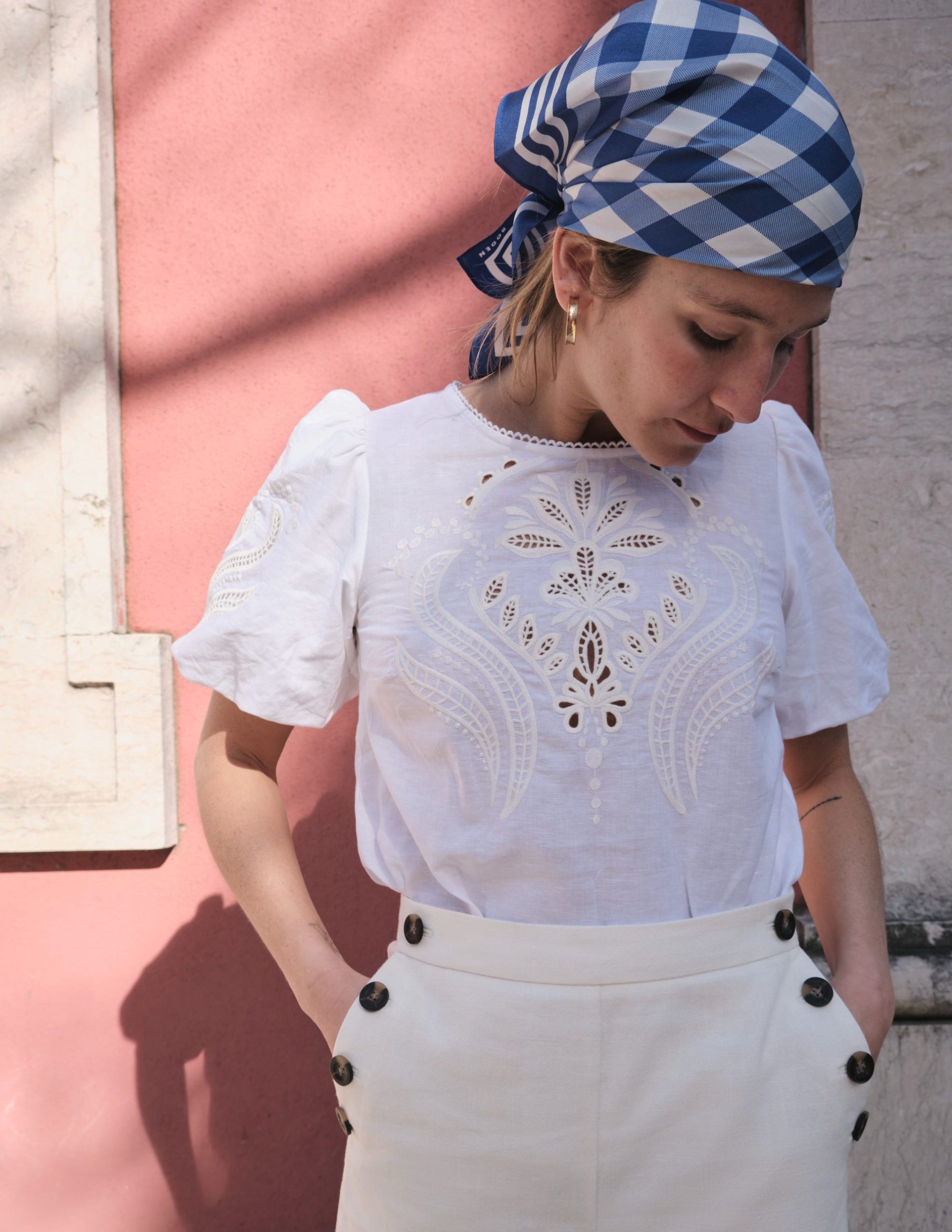 Greenwich Sailor Pants-White - Image 6