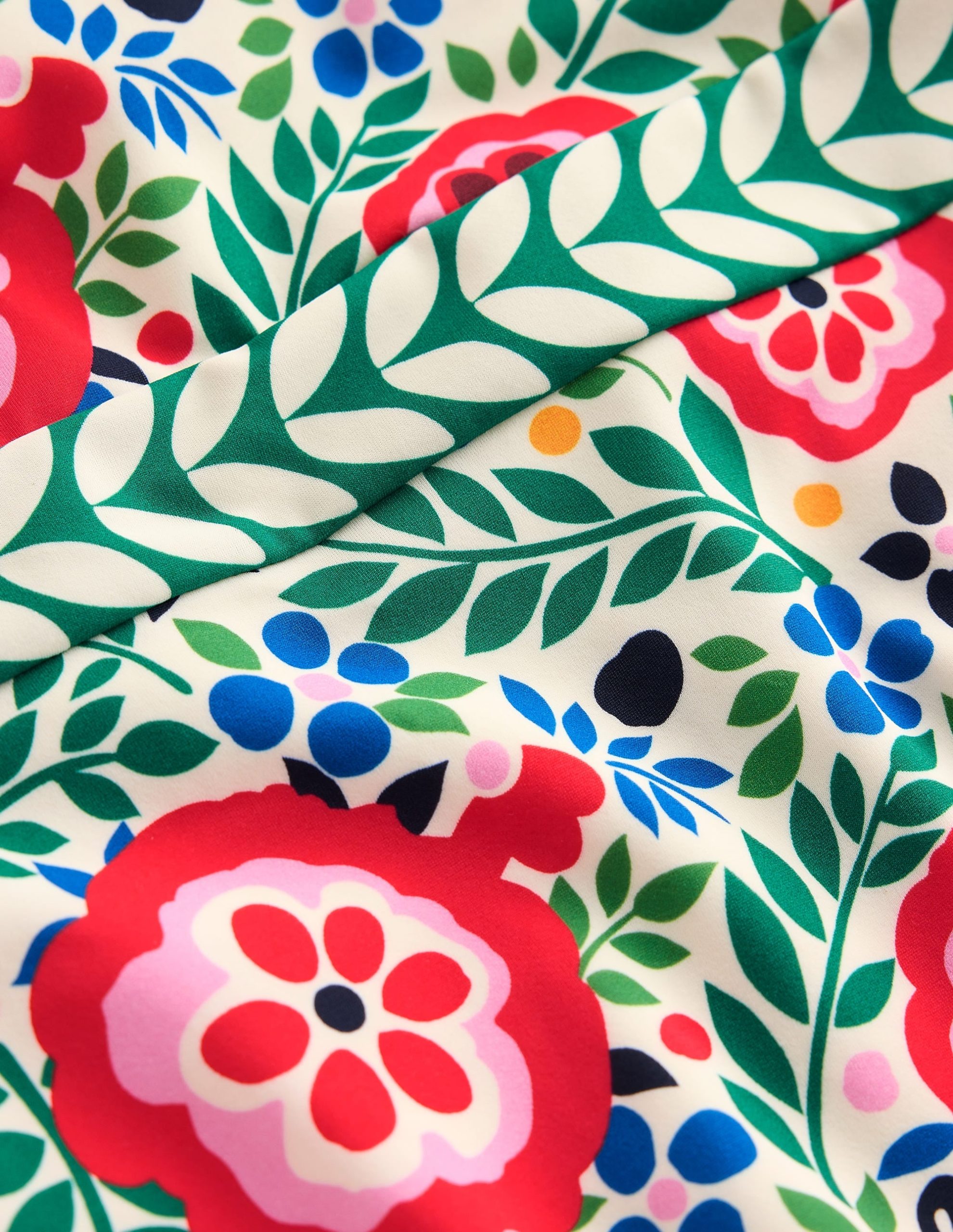 Cross Front Swimsuit-Multi. Foliage Scatter - Image 7