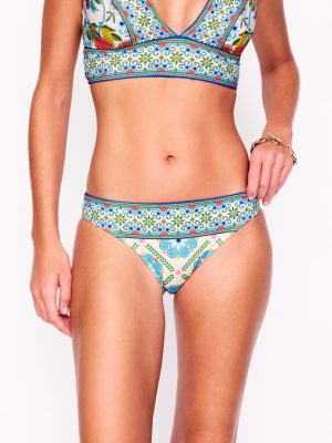 Porto Bikini Bottoms-Multi. Citrus Vine Tile