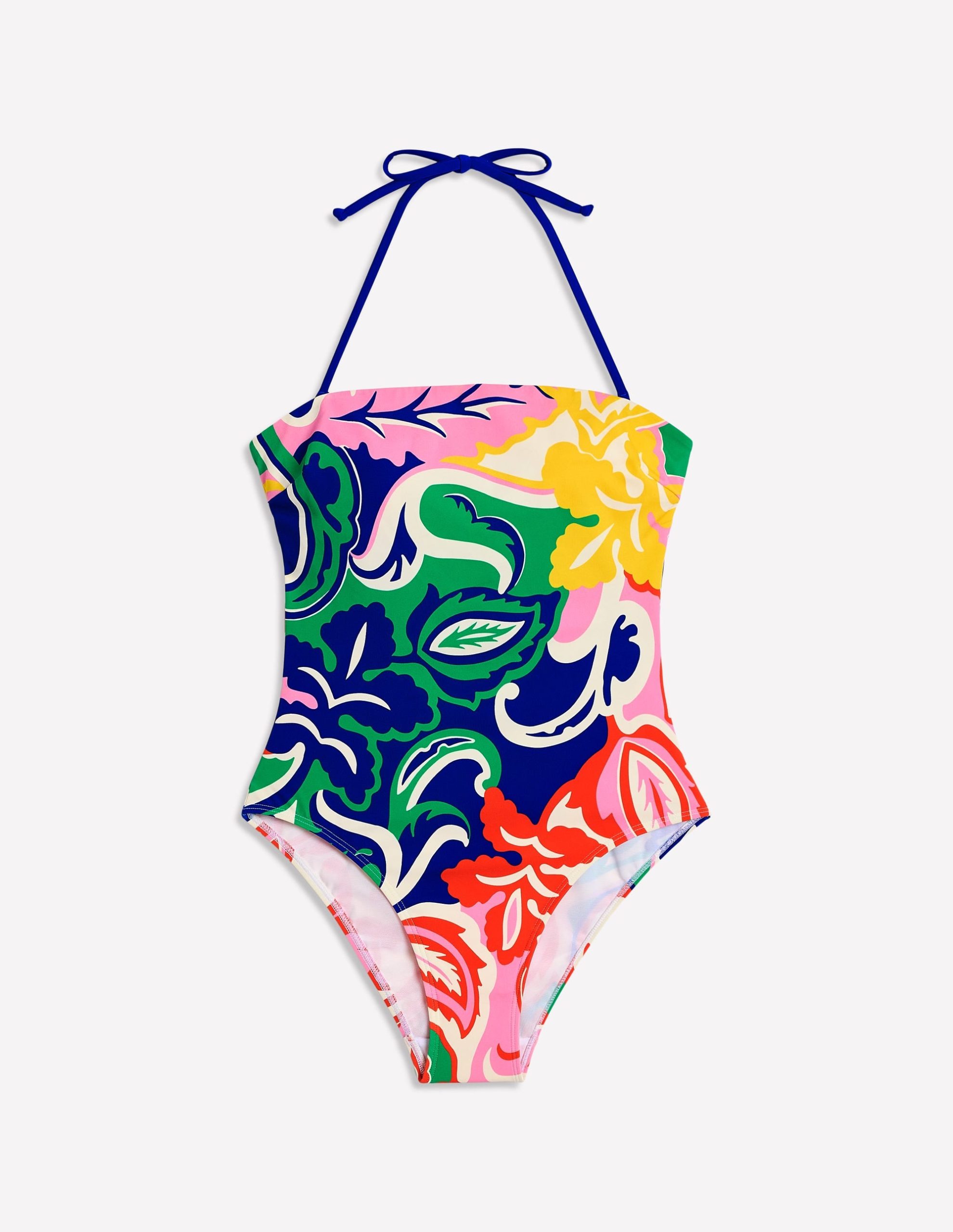 Paros Bandeau Swimsuit-Multi. Foliage Twirl - Image 6