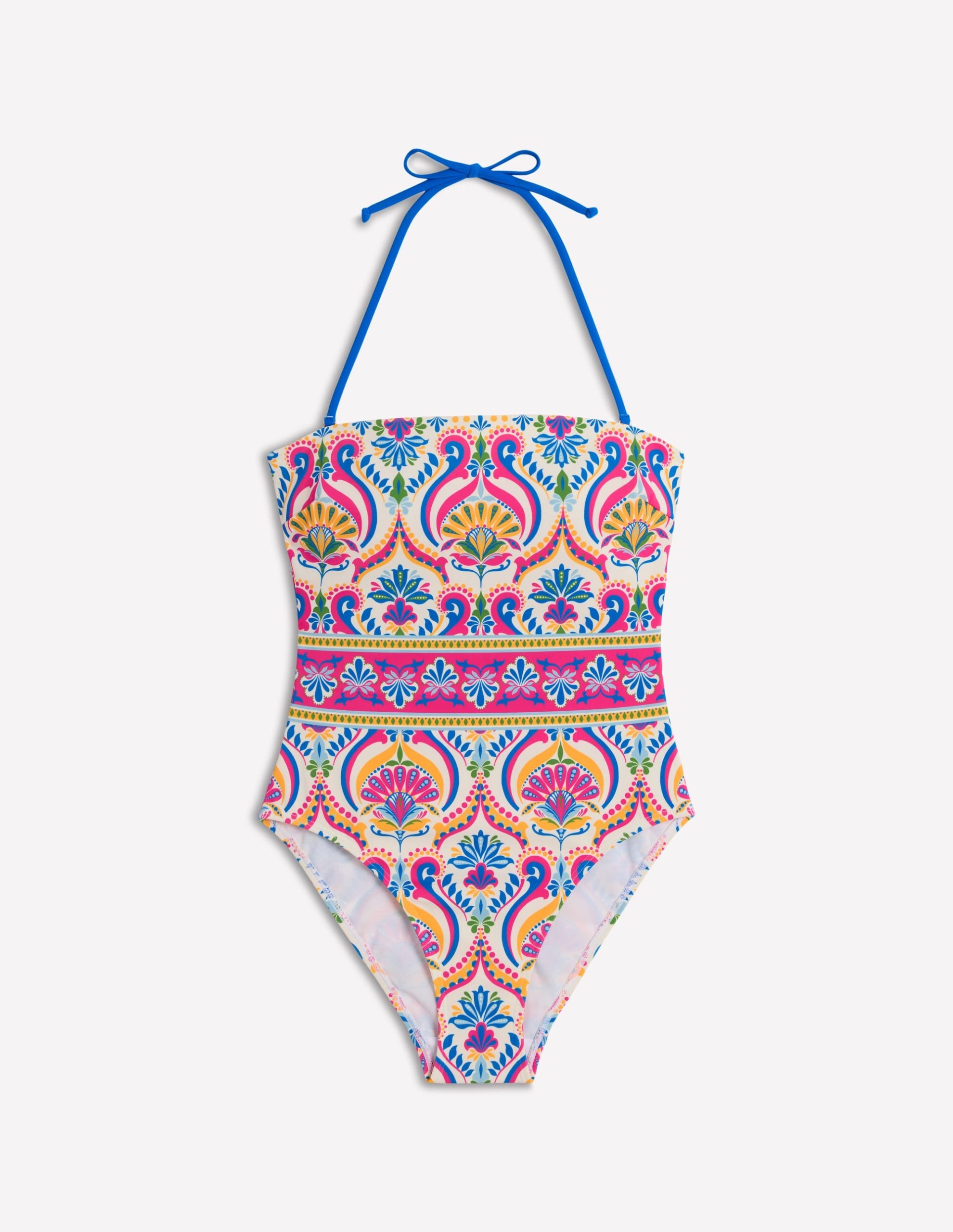 Paros Bandeau Swimsuit-Multi. Ornamental Floral - Image 8