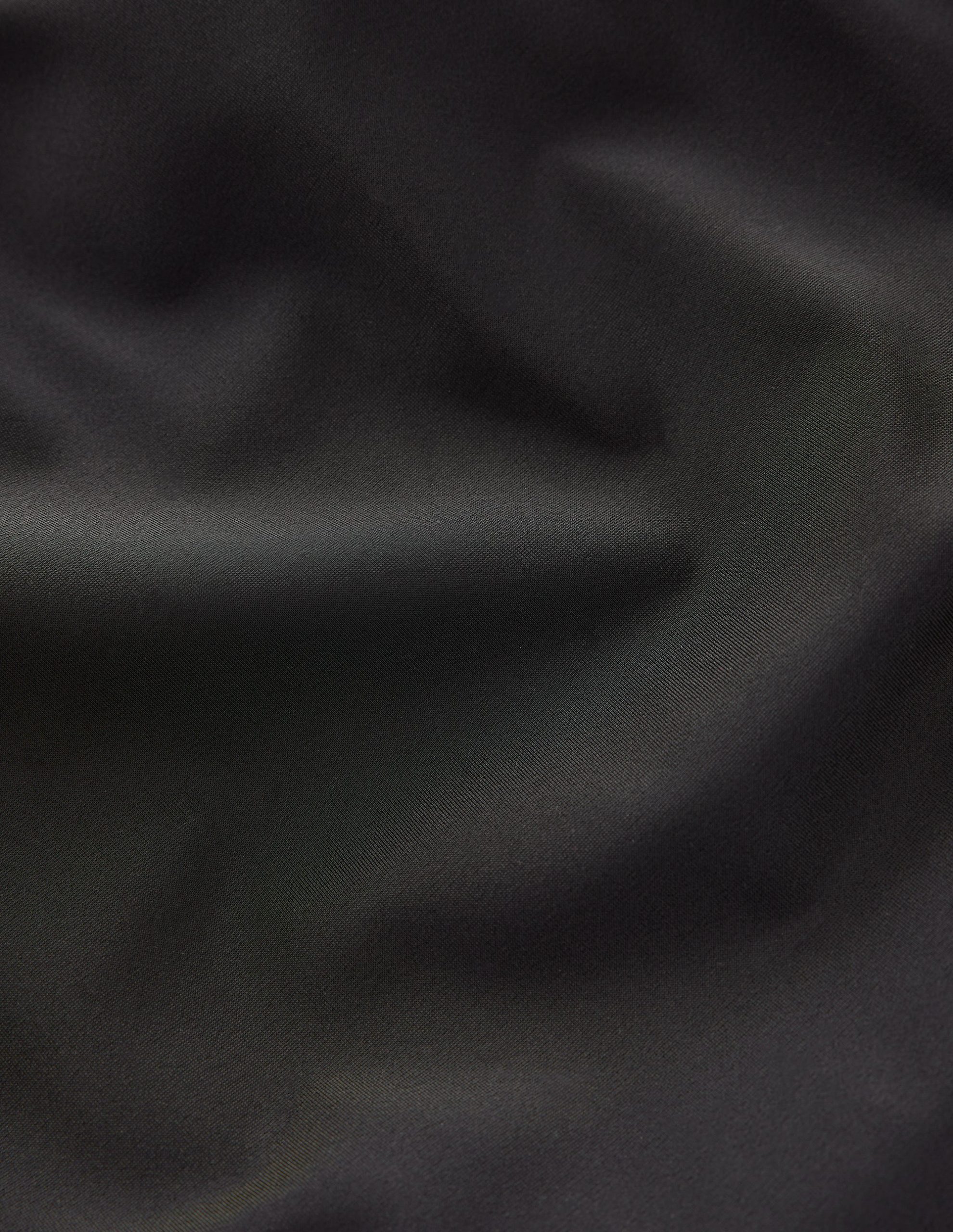 Slash Neck Tie Swimsuit-Black - Image 9