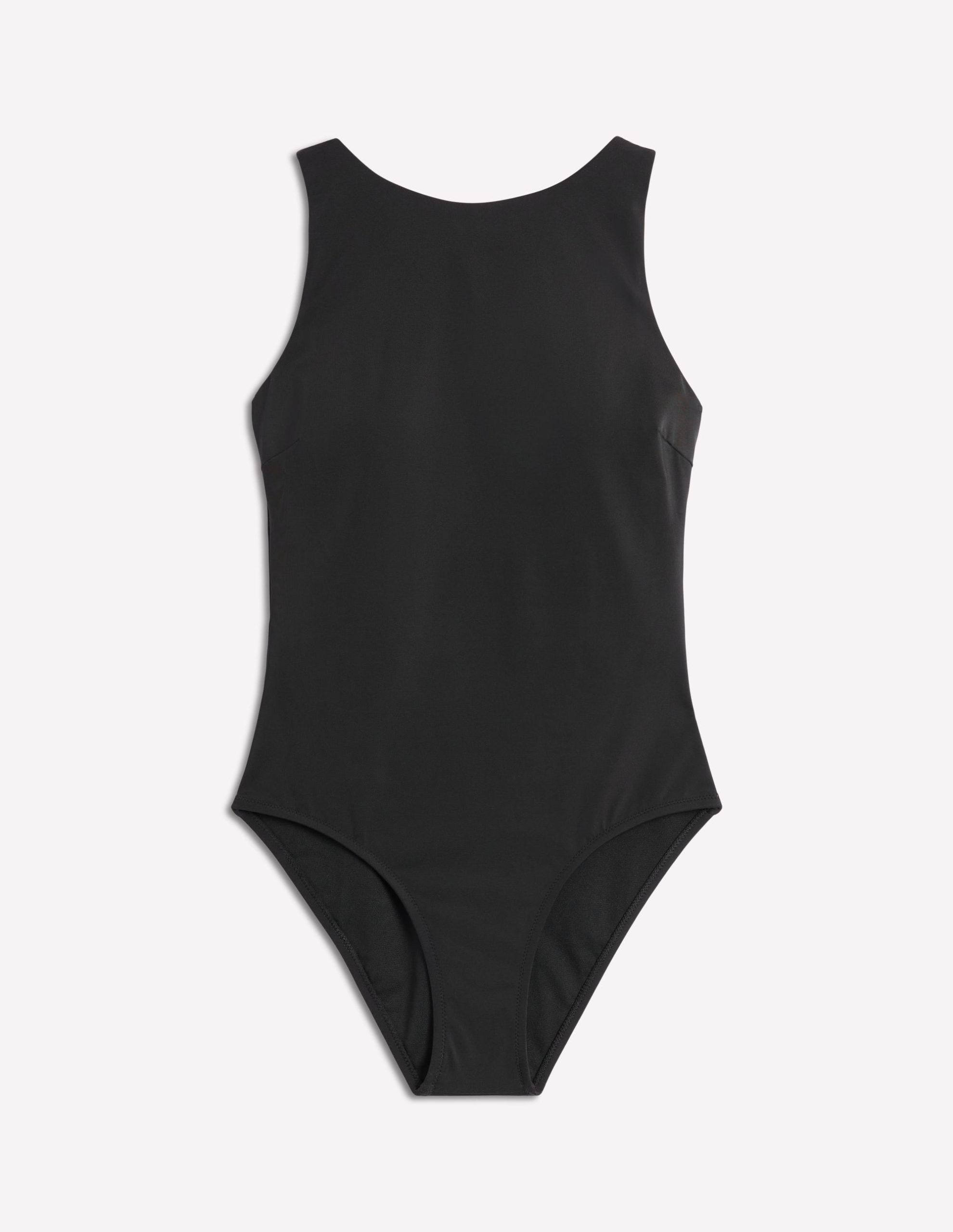 Slash Neck Tie Swimsuit-Black - Image 8