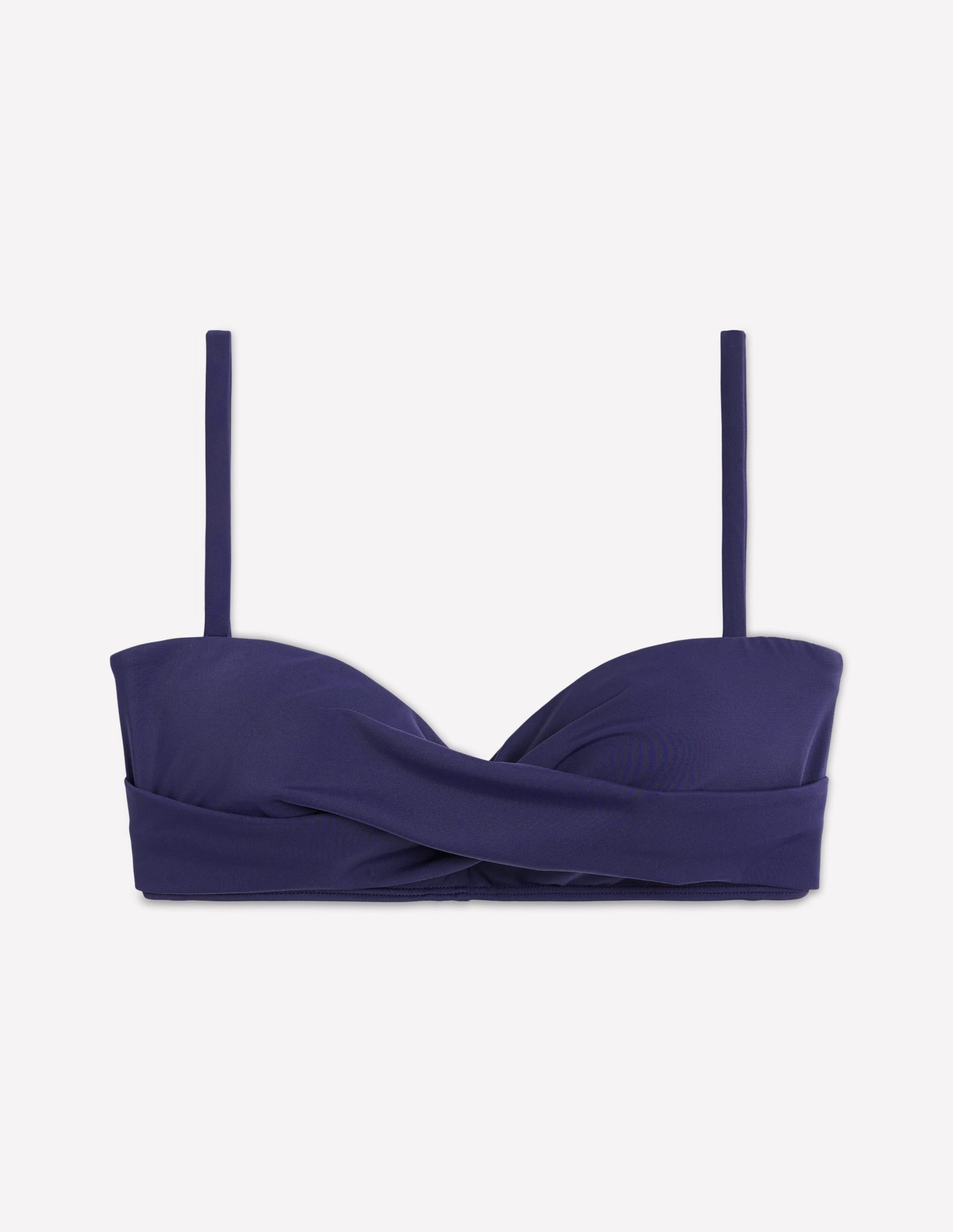 Andros Twist Front Bikini Top-Navy - Image 7