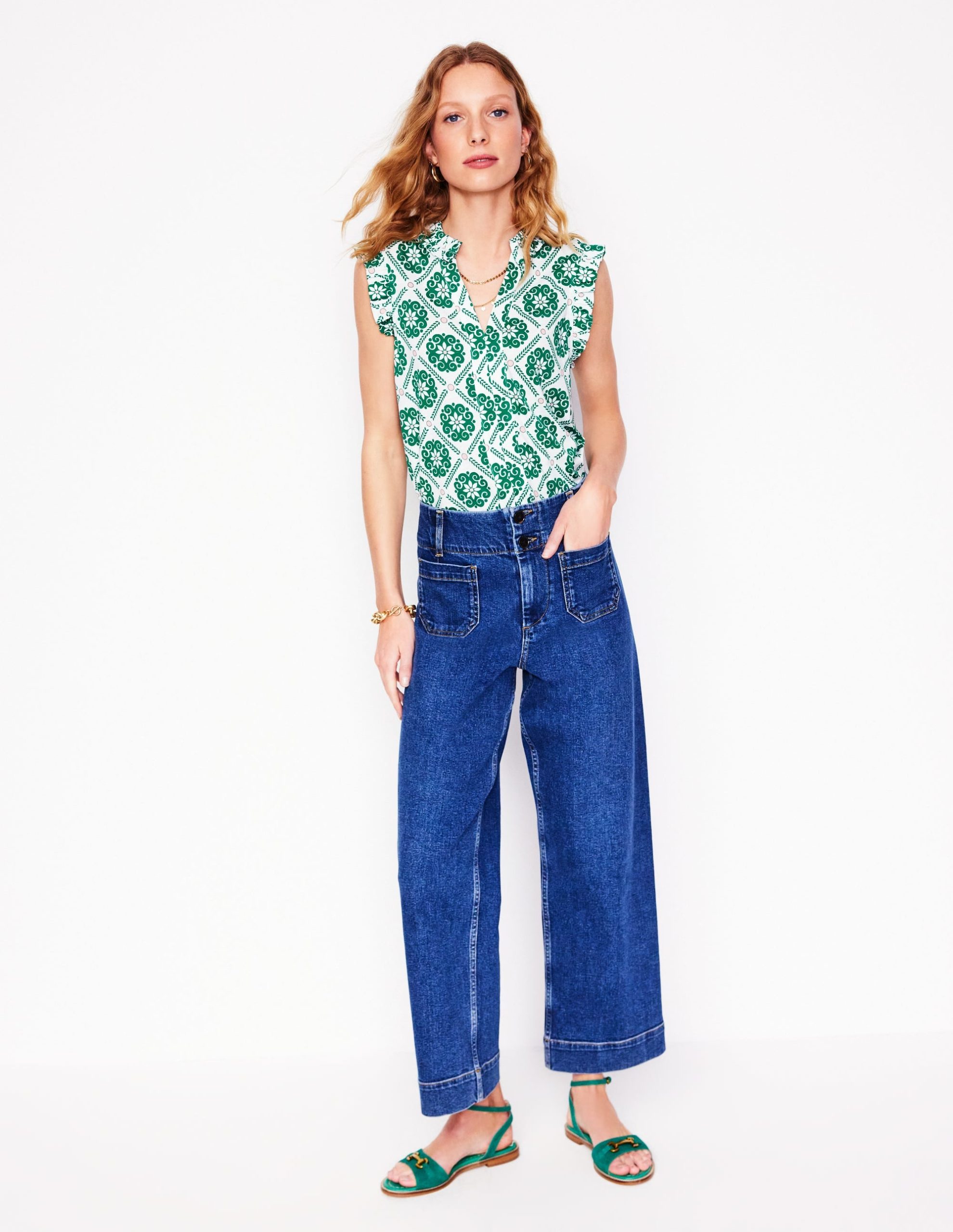 Lola Sleeveless Top-Baroque Tile - Image 6