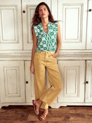 Lola Sleeveless Top-Baroque Tile