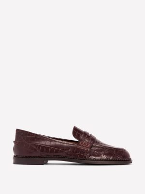 Nya Penny Loafers-Oxblood