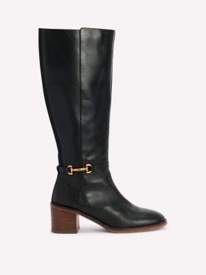 Iris Snaffle Heel Boot-Black