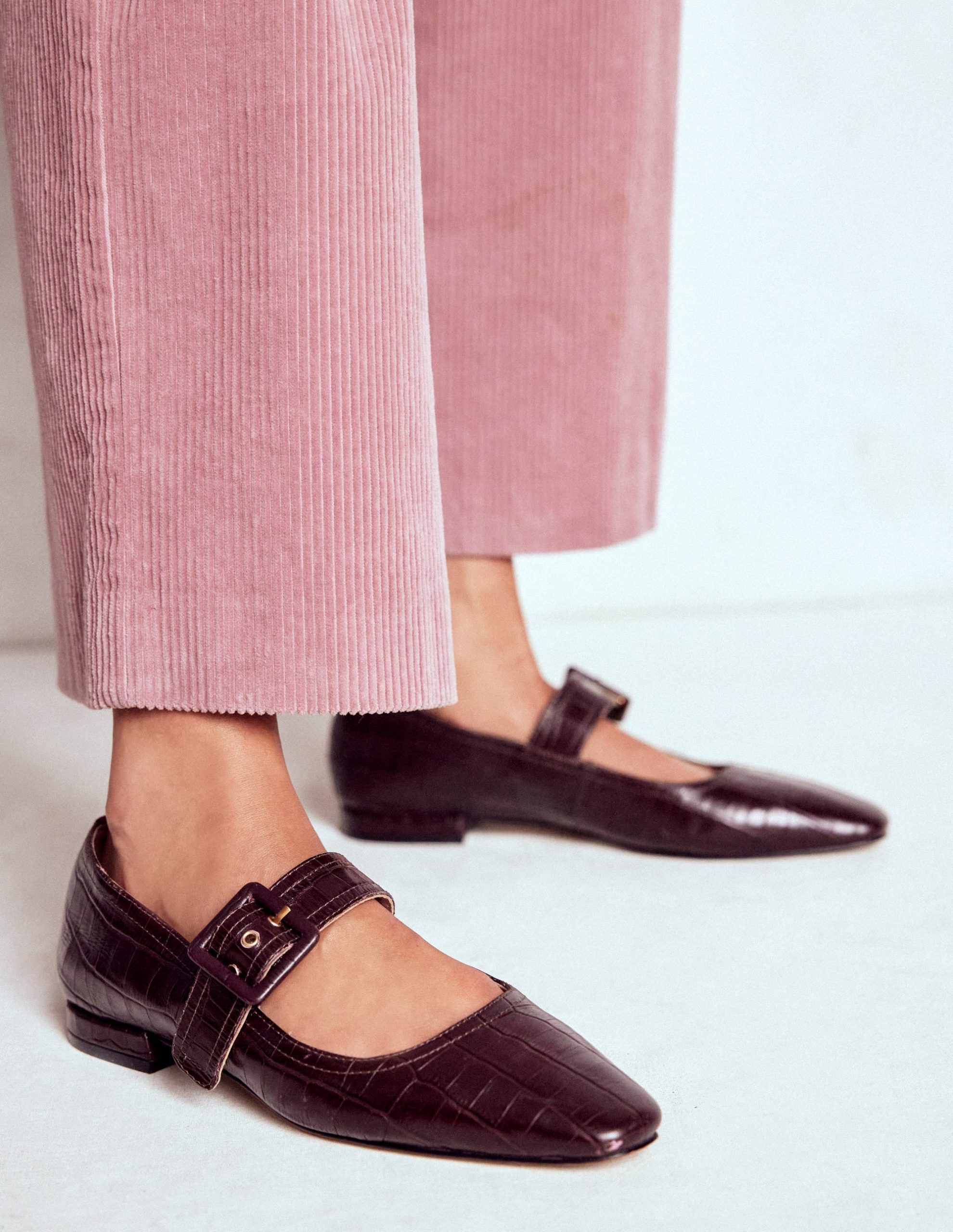 Vic Chisel Toe Mary Janes-Oxblood - Image 2