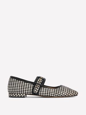 Vic Chisel Toe Mary Janes-White/Black