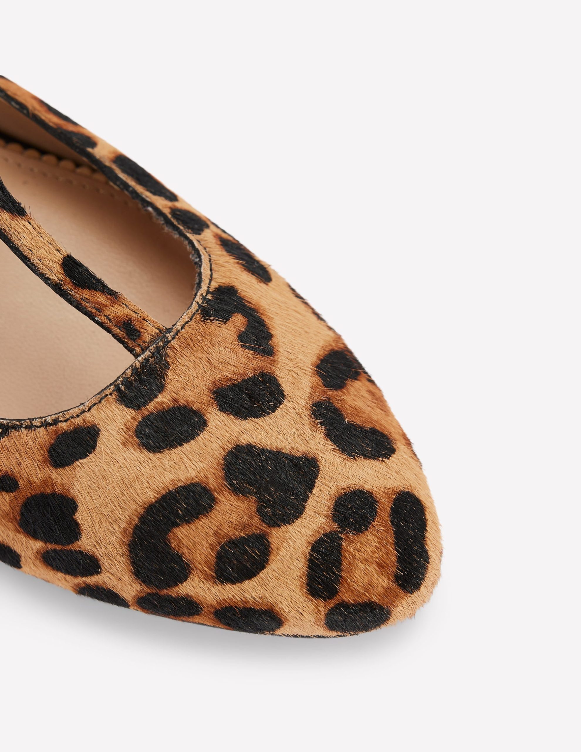 Round Toe T-Bar Flats-Leopard - Image 4