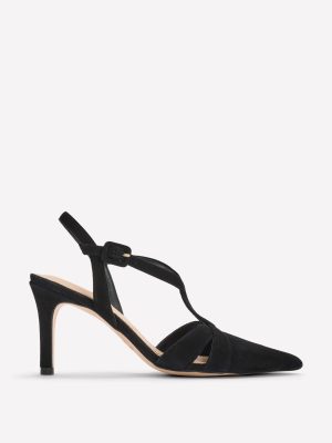 Point Interlocked Heels-Black