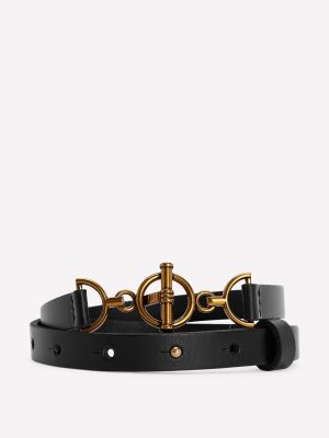 T-bar Ring Belt-Black