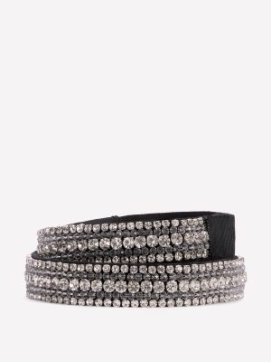 Embellished Belt-Clear Jewel