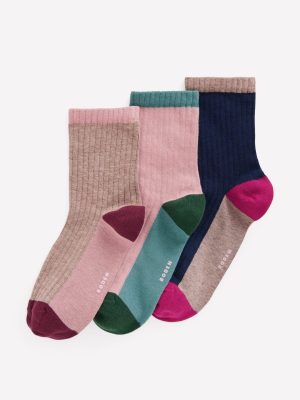Colourblock Socks-Multi