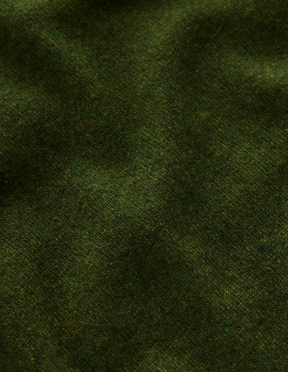 Eva Cashmere Crew Neck Jumper-Leaf Green Melange - Image 7