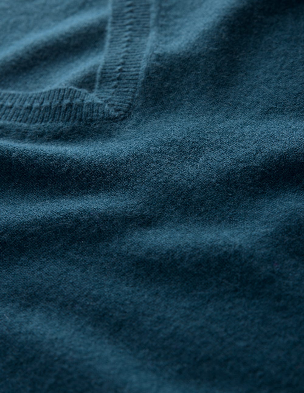 Eva Cashmere V-neck Jumper-Harbour Bue - Image 6