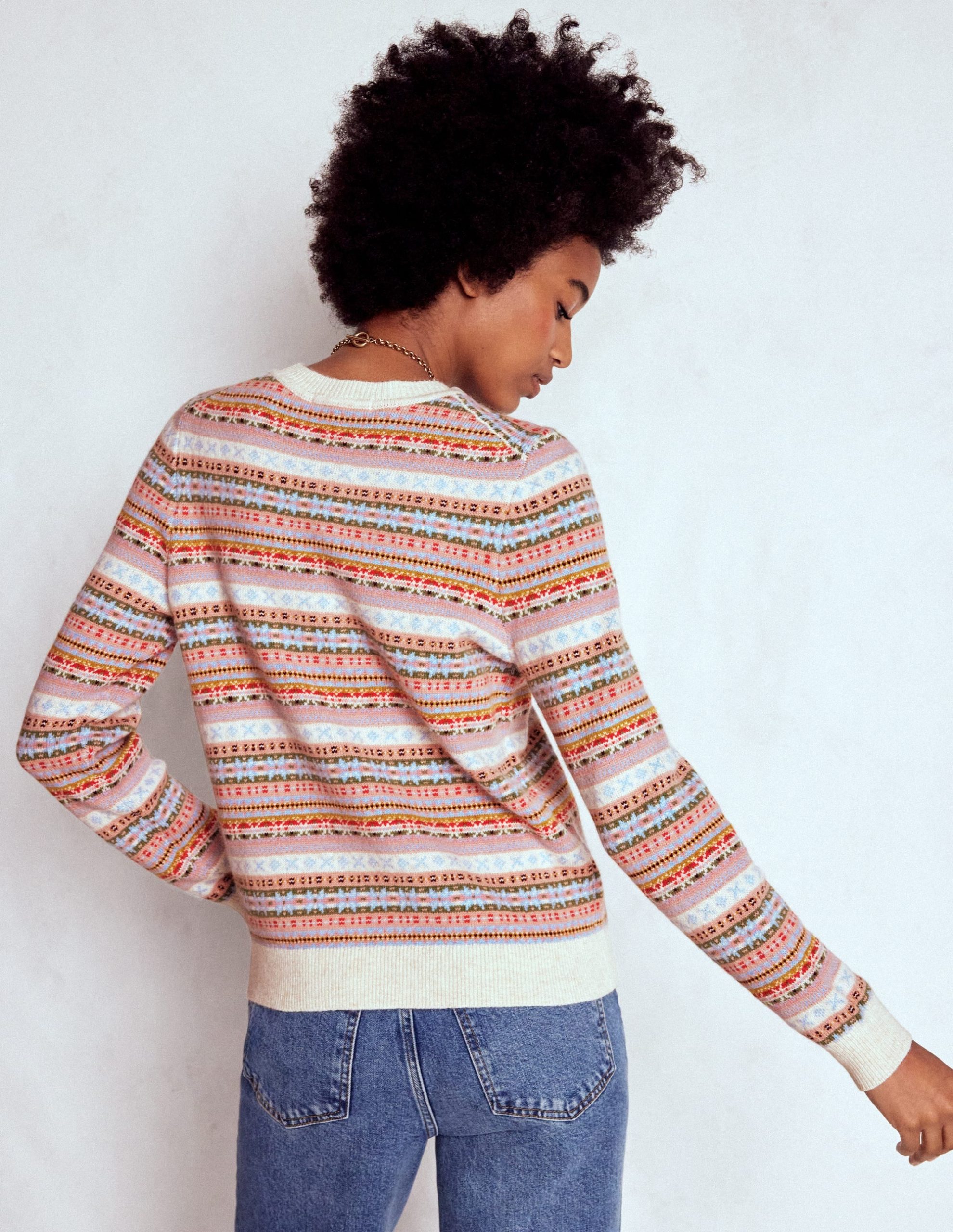 Edie Fair Isle Jumper-Heritage Fair Isle - Image 4