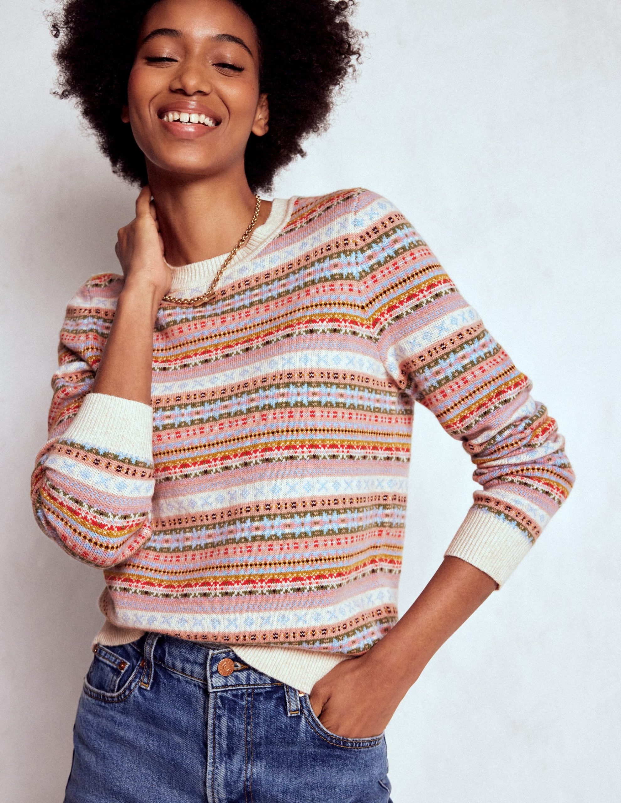 Edie Fair Isle Jumper-Heritage Fair Isle