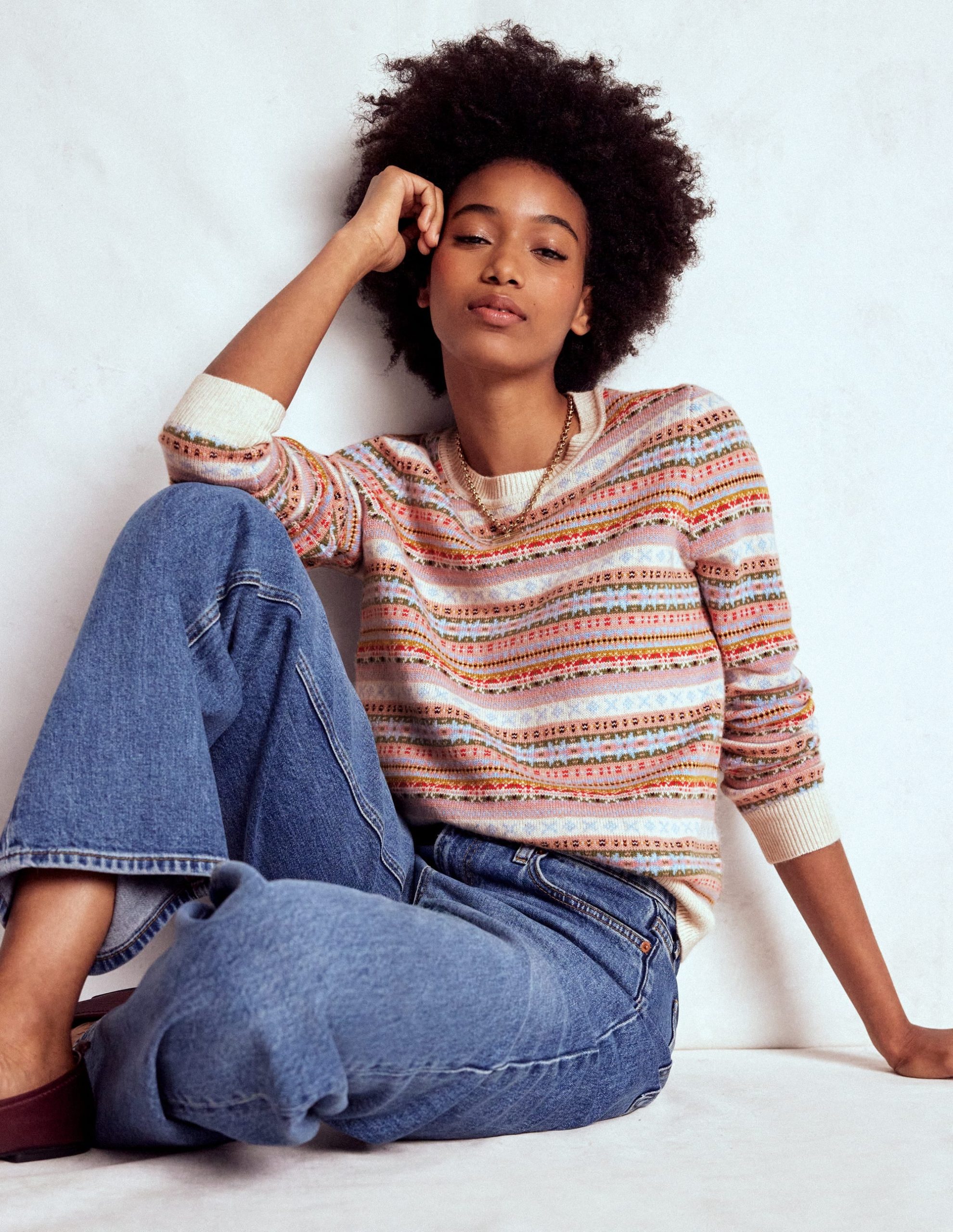 Edie Fair Isle Jumper-Heritage Fair Isle - Image 5