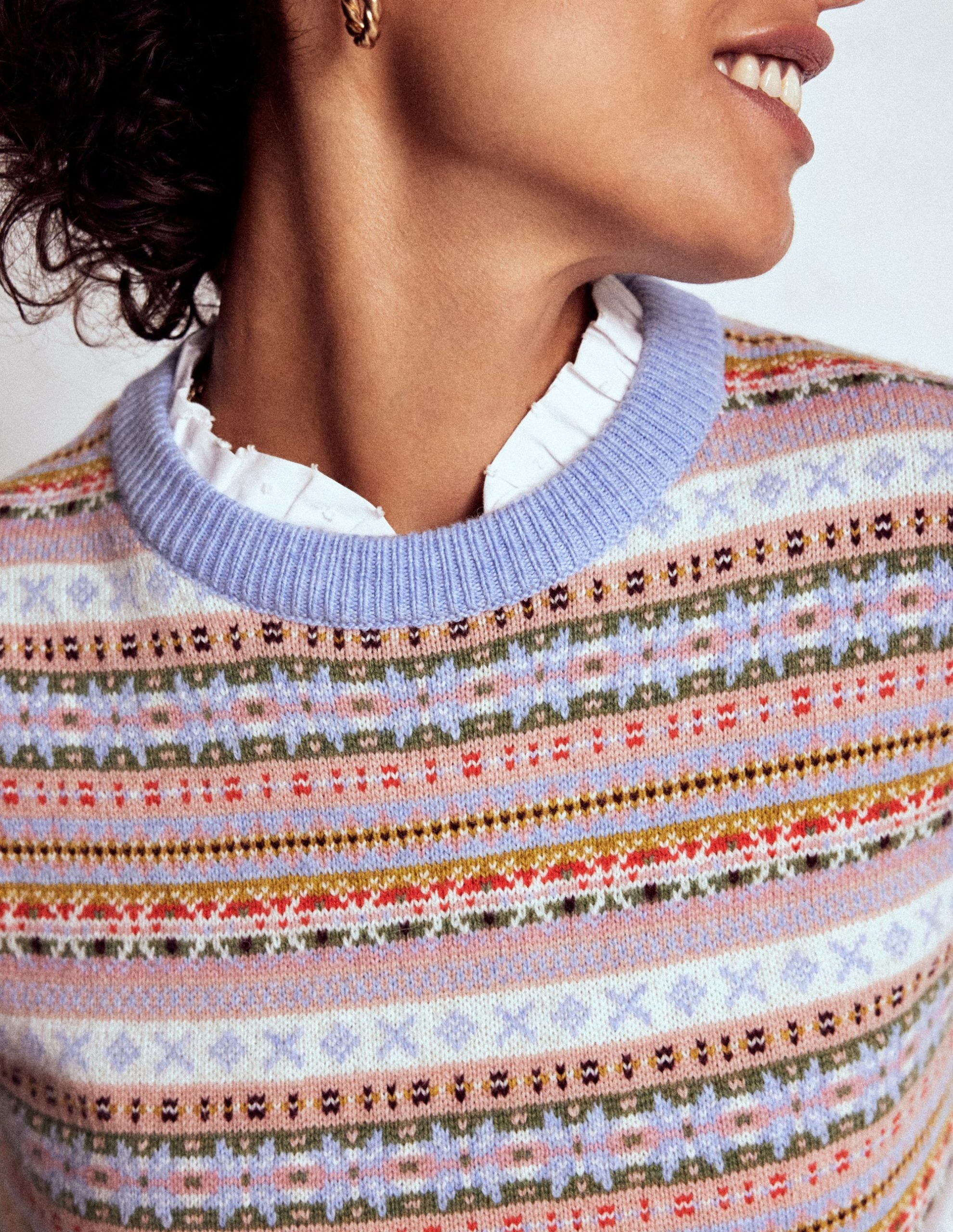 Edie Fair Isle Tank-Heritage Fair Isle - Image 2