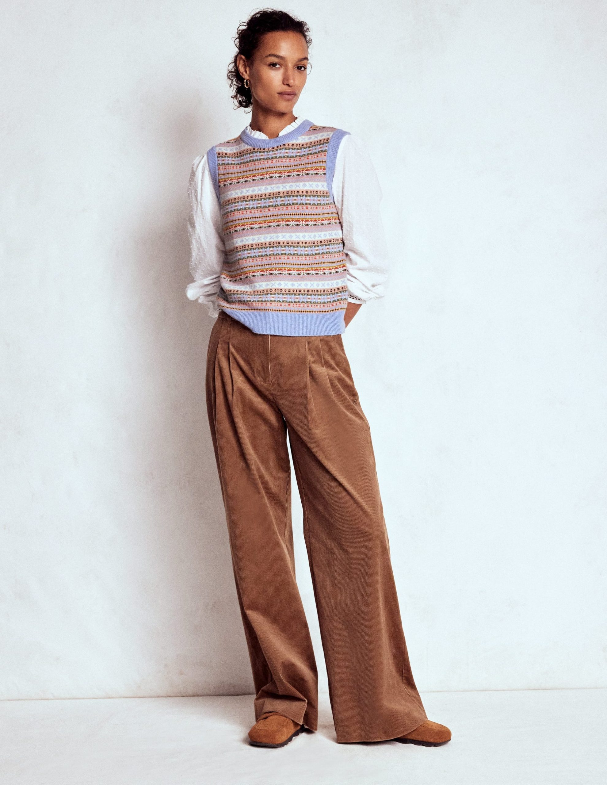 Edie Fair Isle Tank-Heritage Fair Isle - Image 4