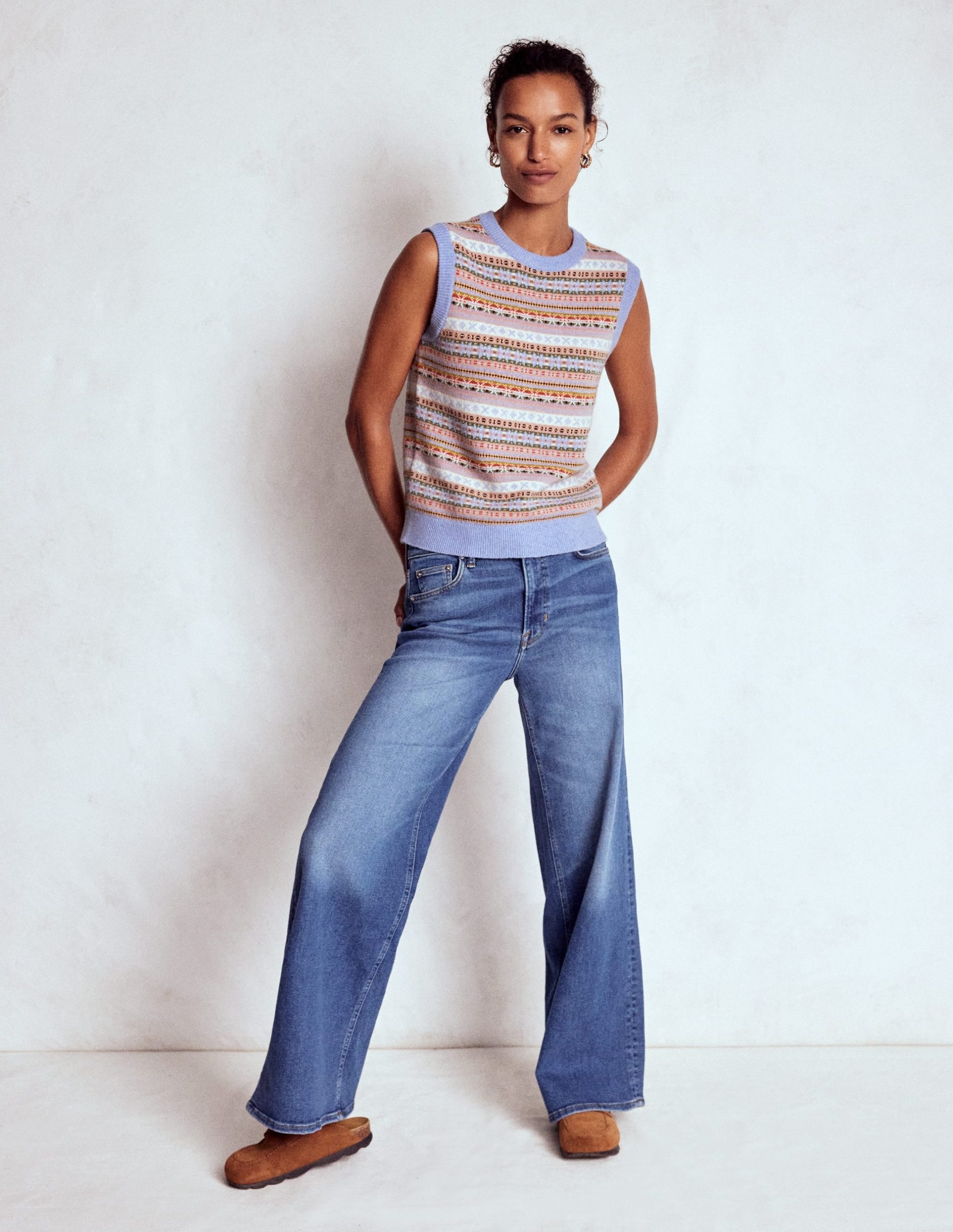 Edie Fair Isle Tank-Heritage Fair Isle - Image 6