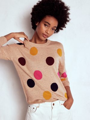 Natasha Novelty Sweater-Multi. Spot