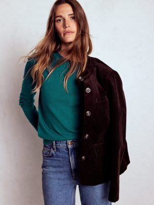 Briony Stitch Jumper-Drake Green