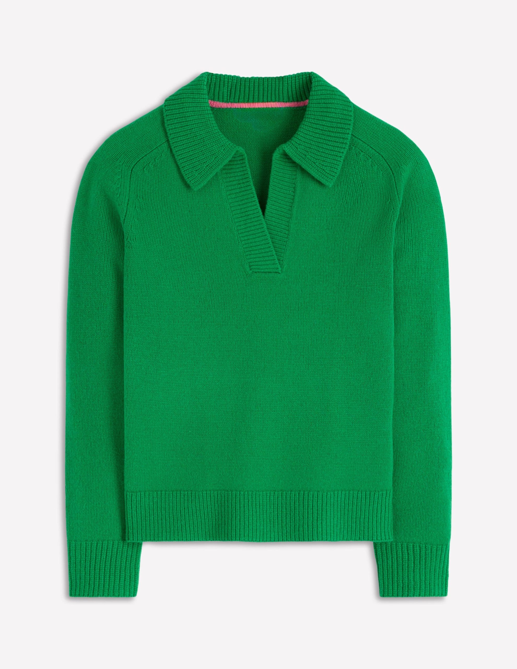 Marion Merino Henley Jumper-Rich Emerald - Image 7
