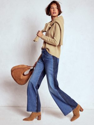 Marion Merino Henley Sweater-Camel Melange